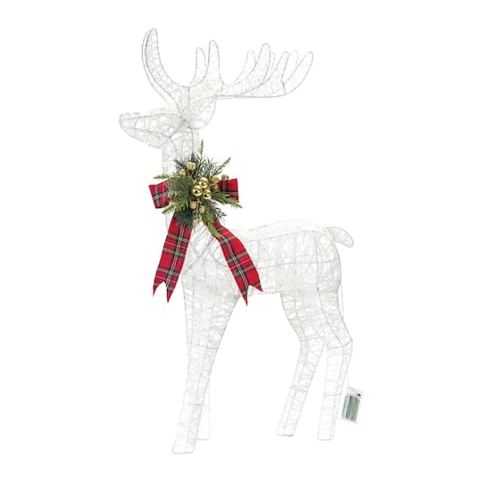 34&#x22; LED Lighted Holiday Deer Accent